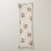 Poedel Schilderen Speelgoed Abrikoscrème Originele Lichaamskussen (Achterkant (Verticaal))