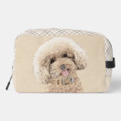 Poedel Schilderen Speelgoed Abrikoscrème Originele Toilettasje (Achterkant)