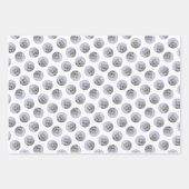 Poedel Schilderij Miniatuur Speelgoed Zilver Grijs Inpakpapier Vel (Voorkant 2)