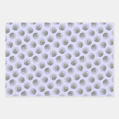 Poedel Schilderij Miniatuur Speelgoed Zilver Grijs Inpakpapier Vel (Voorkant)