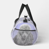 Poedel Schilderij Miniatuur Speelgoed Zilver Grijs Plunjezak (Rechts)