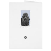 Poedel schilderij miniatuur Speelgoed zwart origin (Achterkant)