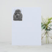 Poedel schilderij miniatuur Speelgoed zwart origin (Staand voorkant)