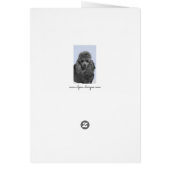 Poedel schilderij miniatuur Speelgoed zwart origin (Achterkant)