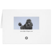 Poedel schilderij miniatuur Speelgoed zwart origin (Achterkant Horizontaal)