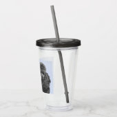 Poedel schilderij miniatuur Speelgoed zwart origin Acryl Drinkbeker (Links)