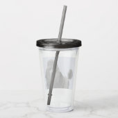 Poedel schilderij miniatuur Speelgoed zwart origin Acryl Drinkbeker (Achterkant)