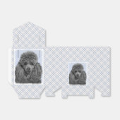 Poedel schilderij miniatuur Speelgoed zwart origin Bedankdoosjes (Uitgevouwen)