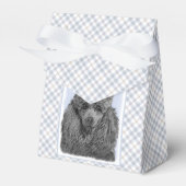 Poedel schilderij miniatuur Speelgoed zwart origin Bedankdoosjes (Voorkant Zijde)