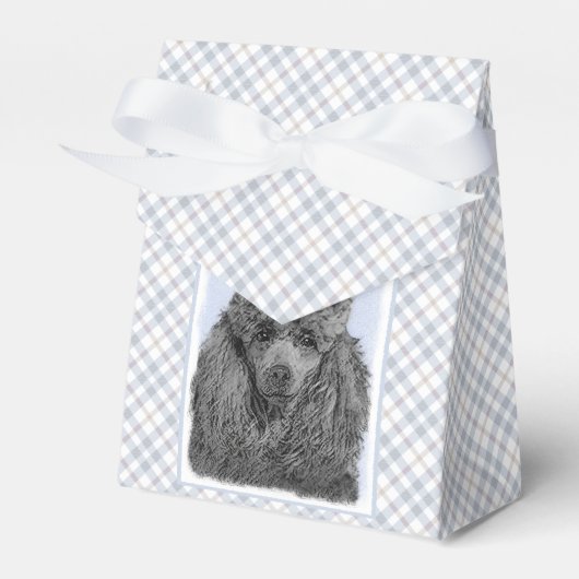 Poedel schilderij miniatuur Speelgoed zwart origin Bedankdoosjes (Voorkant Zijde)