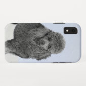 Poedel schilderij miniatuur Speelgoed zwart origin Case-Mate iPhone Case (Achterkant (horizontaal))