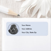 Poedel schilderij miniatuur Speelgoed zwart origin Etiket (Insitu)