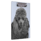 Poedel schilderij miniatuur Speelgoed zwart origin Klembord (Rechts)