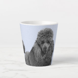 Poedel schilderij miniatuur Speelgoed zwart origin Latte Mok