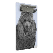 Poedel schilderij miniatuur Speelgoed zwart origin Mini Klembord (Schuin)