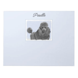 Poedel schilderij miniatuur Speelgoed zwart origin Notitieblok