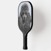 Poedel schilderij miniatuur Speelgoed zwart origin Pickleball Paddle (Links)