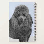 Poedel schilderij miniatuur Speelgoed zwart origin Planner (Achterkant)