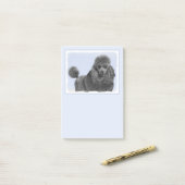 Poedel schilderij miniatuur Speelgoed zwart origin Post-it® Notes (Op bureau)