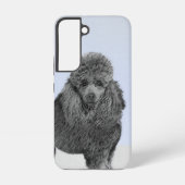 Poedel schilderij miniatuur Speelgoed zwart origin Samsung Galaxy Hoesje (Achterkant)