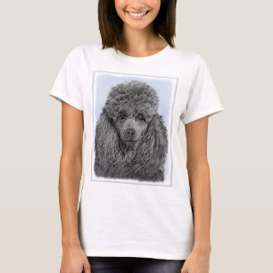 Poedel schilderij miniatuur Speelgoed zwart origin T-shirt