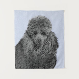 Poedel schilderij miniatuur Speelgoed zwart origin Wandkleed