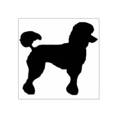 poedel silhouet kunst stempel (Afrduk)