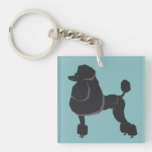 Poedel Sleutelhanger (Voorkant)