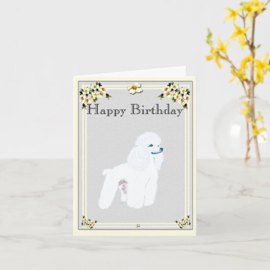 Poedel - Speelgoed Poedel Kaart (Gele Bloem)