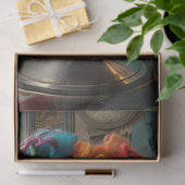 Poedel Standaard Haar Dreadlocks Decoupage, Tissuepapier (Geschenk)