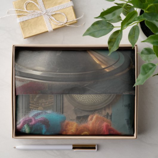 Poedel Standaard Haar Dreadlocks Decoupage, Tissuepapier (Geschenk)