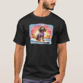 Poedel Surfhond T-shirt (Voorkant)