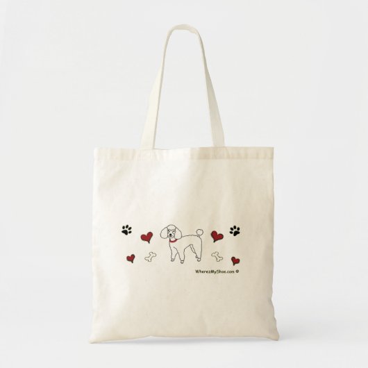 poedel tote bag (Voorkant)