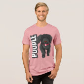Poedel Tri-Blend Shirt (Voorkant volledig)