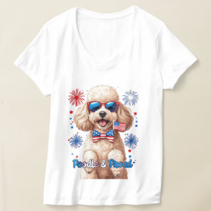 Poedel & trots – 4 juli Hond T-shirt