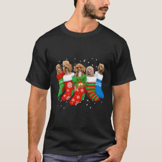 Poedel Trui Poedel Hond Schattigee Sokken Xmas Gif T-shirt