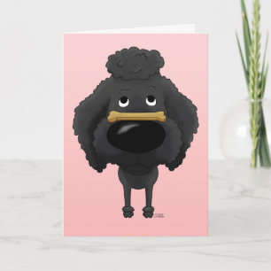 Poedel Valentijn Feestdagen Kaart