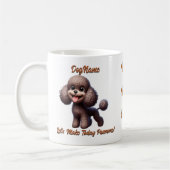 Poedel - voeg de naam van de hond toe, verander te koffiemok (Links)