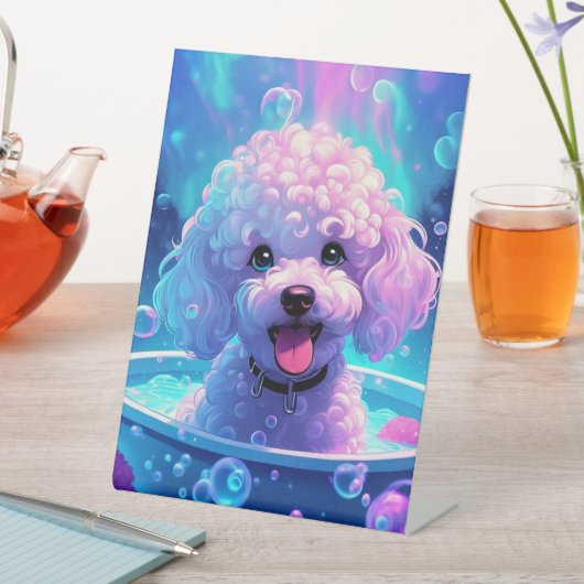 Poedel - voetstuk reclamebord met voetstuk (Insitu)