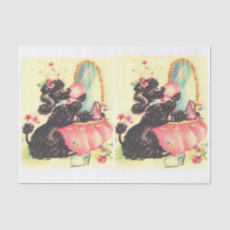 poedel voor decoupage tissuepapier