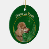 Poedel vrede keramisch ornament (Rechts)