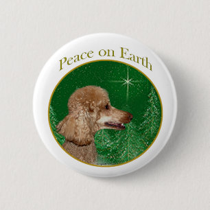Poedel vrede ronde button 5,7 cm