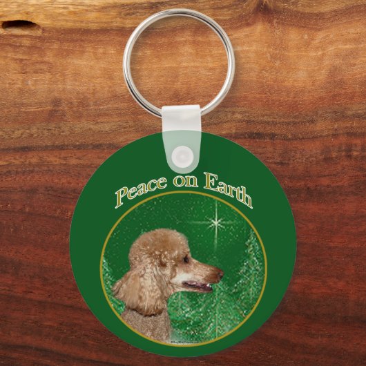 Poedel vrede sleutelhanger (Voorkant)