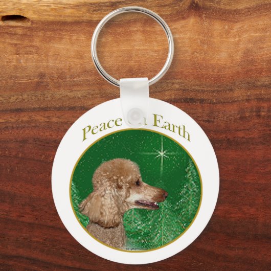 Poedel vrede sleutelhanger (Voorkant)