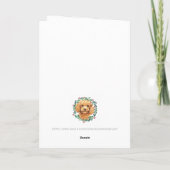 Poedel Vrolijk Kerstmis Trendy Hond Feestdagen Kaart (Achterkant)