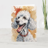 Poedel Wenskaart Bedankkaart (Voorkant)