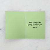  poedel Wenskaart Feestdagen Kaart (Binnen)