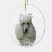 Poedel (wht) Mam 2 Keramisch Ornament (Links)