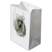 Poedel (wht) Mam 2 Medium Cadeauzakje (Achterkant Gekanteld)