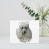 Poedel (wht) Papa 2 Briefkaart (Staand voorkant)